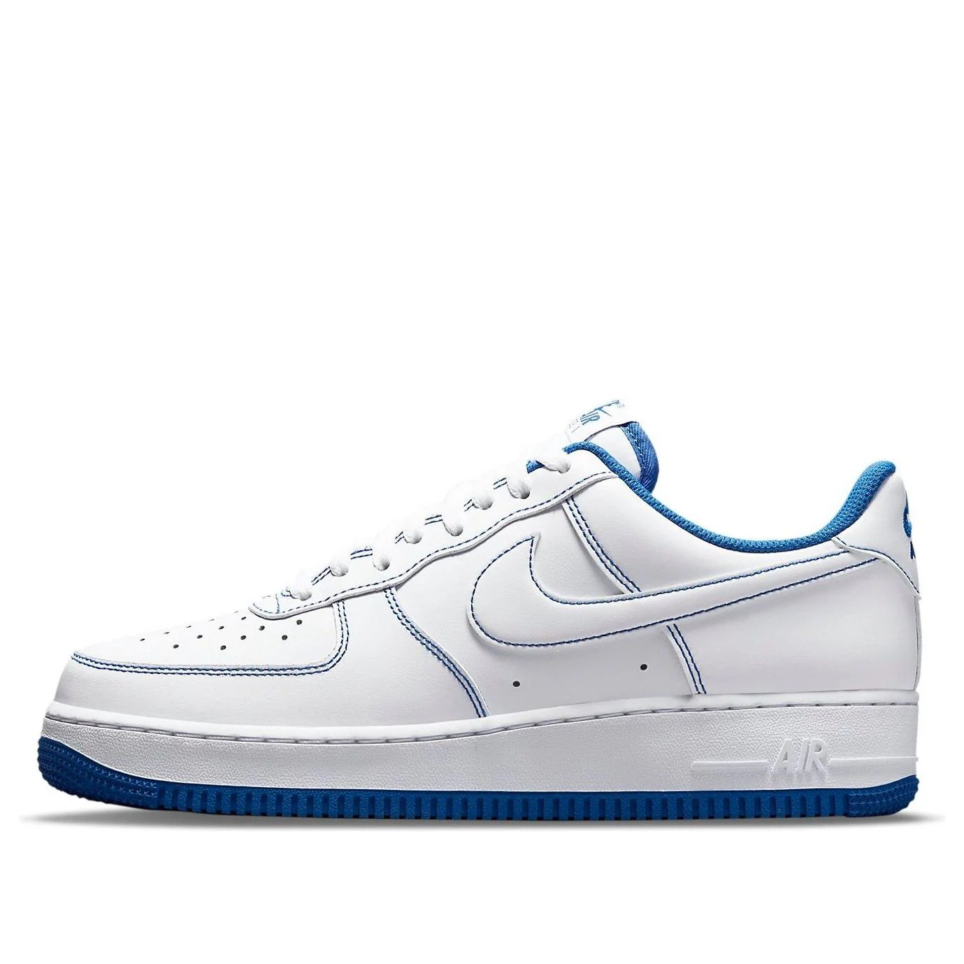 Nike Air Force 1 ’07 ‘Contrast Stitch – White Game Royal’ CV1724-101