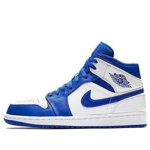 Air Jordan 1 Mid ‘Hyper Royal White’ 554724-114