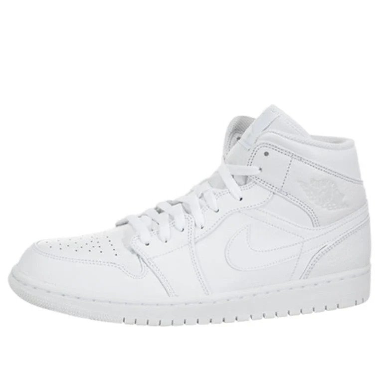 Air Jordan 1 Mid ‘Triple White 2018’ 554724-109