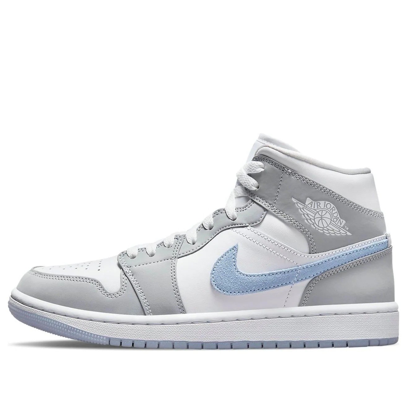 (WMNS) Air Jordan 1 Mid ‘Wolf Grey Aluminum’ BQ6472-105