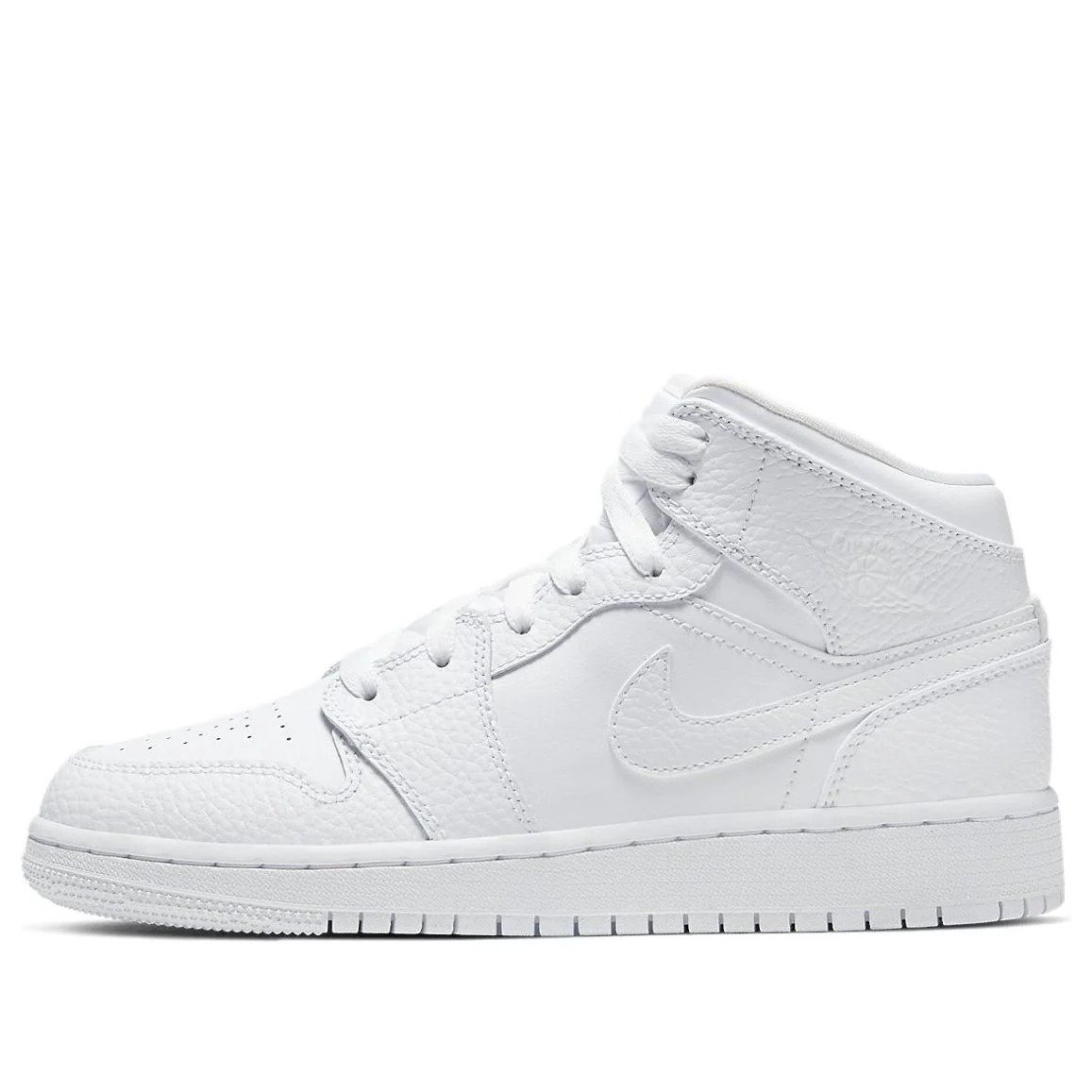 (GS) Air Jordan 1 Mid ‘Triple White’ 554725-130