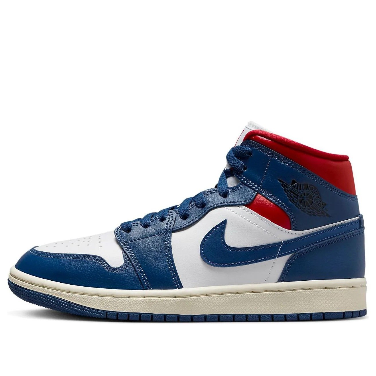 (WMNS) Air Jordan 1 Mid ‘French Blue Gym Red’ BQ6472-146