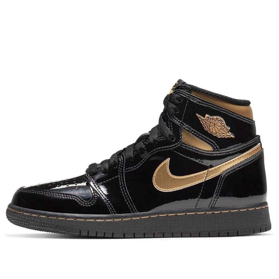 (GS) Air Jordan 1 Retro High OG ‘Black Metallic Gold’ 575441-032