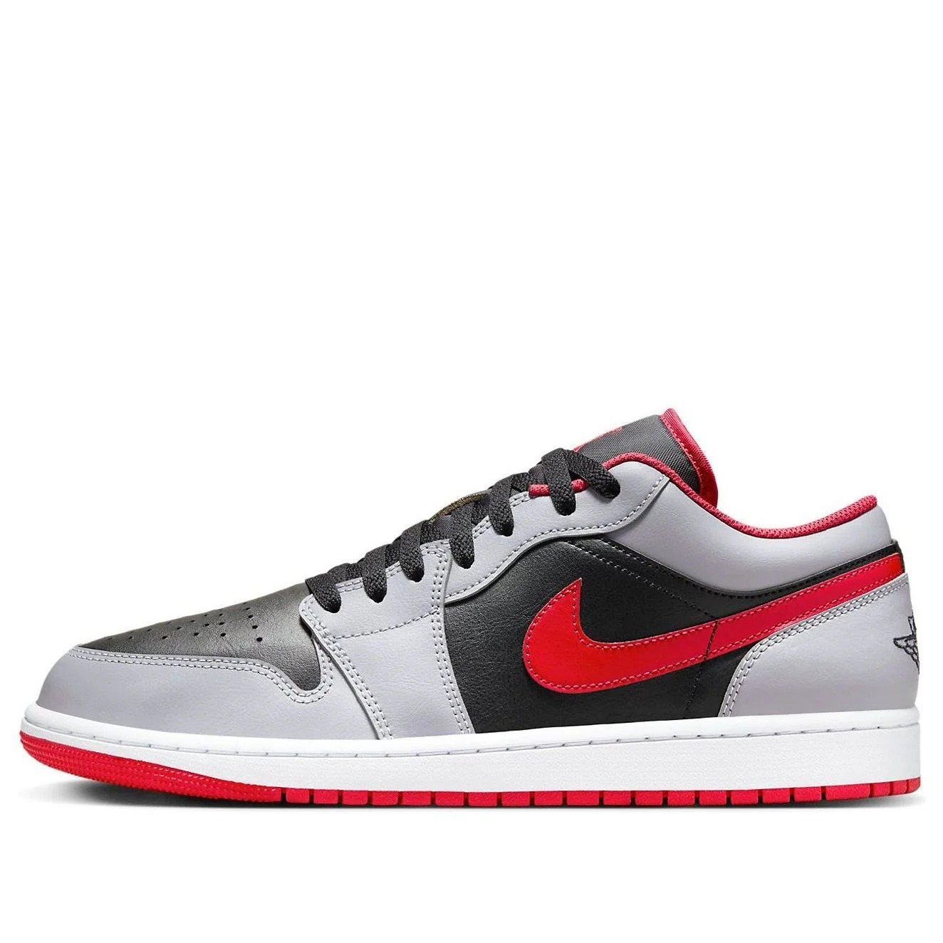 Air Jordan 1 Low ‘Black Light Smoke Grey Gym Red’ 553558-060