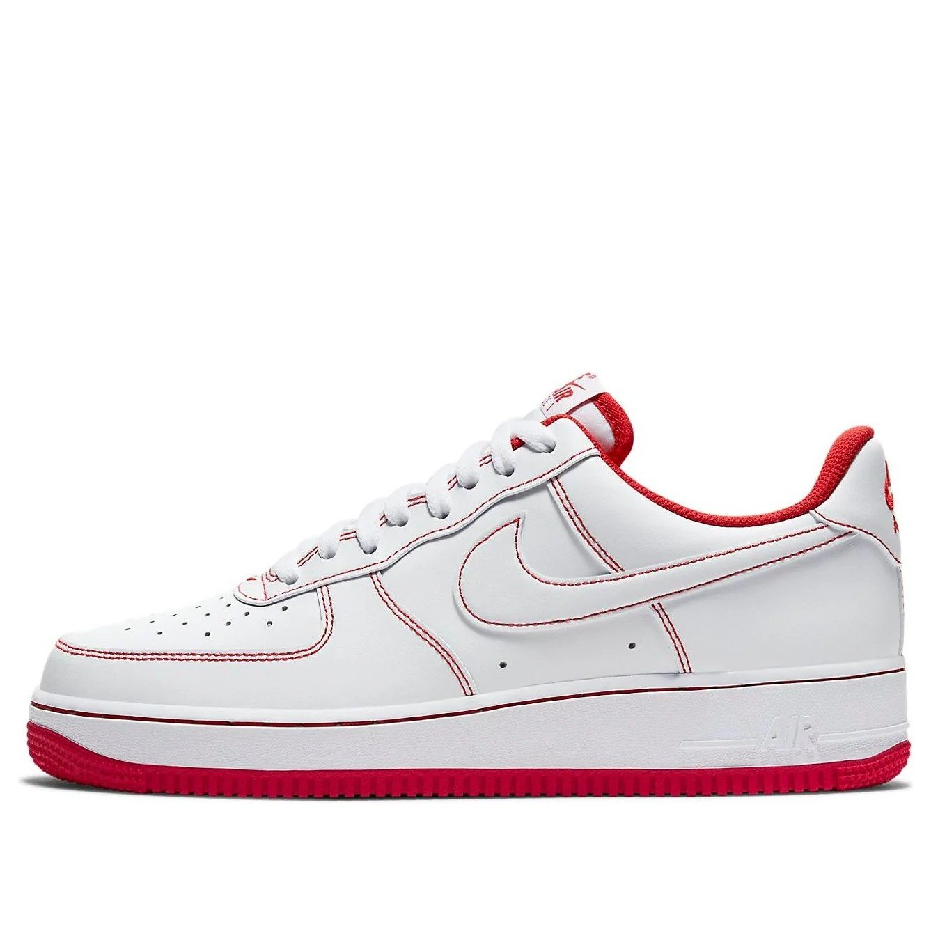 Nike Air Force 1 ’07 ‘Contrast Stitch – White University Red’ CV1724-100