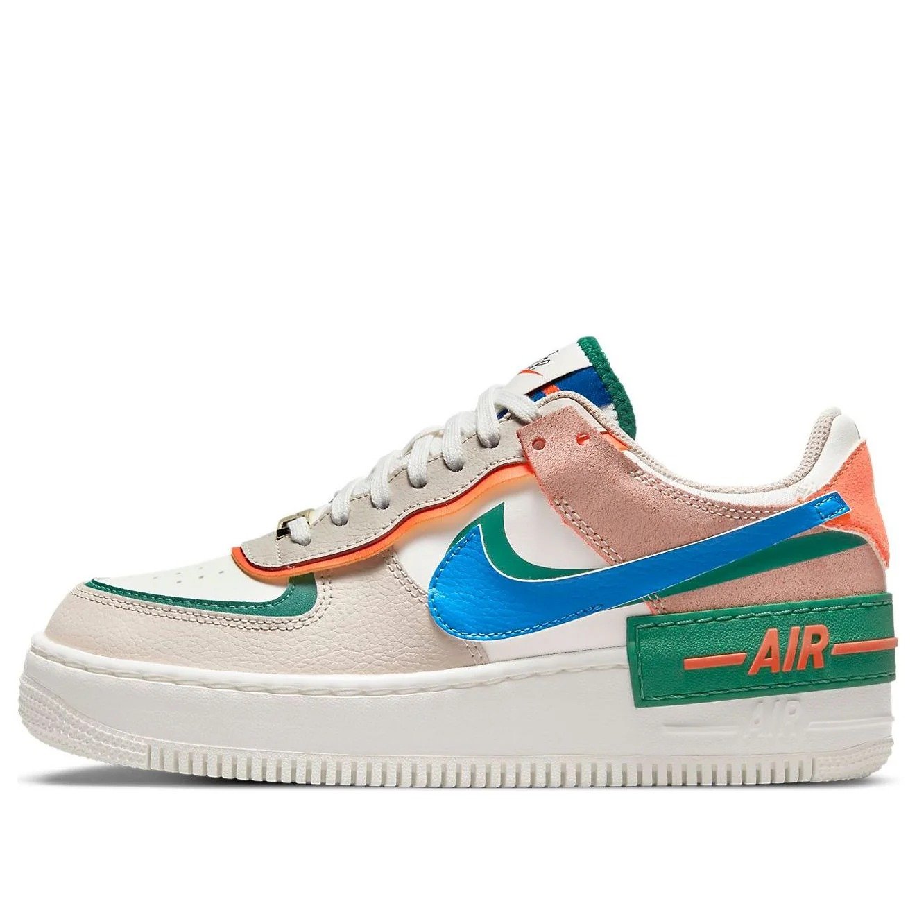 (WMNS) Nike Air Force 1 Shadow ‘Sail Signal Blue Green’ CI0919-109