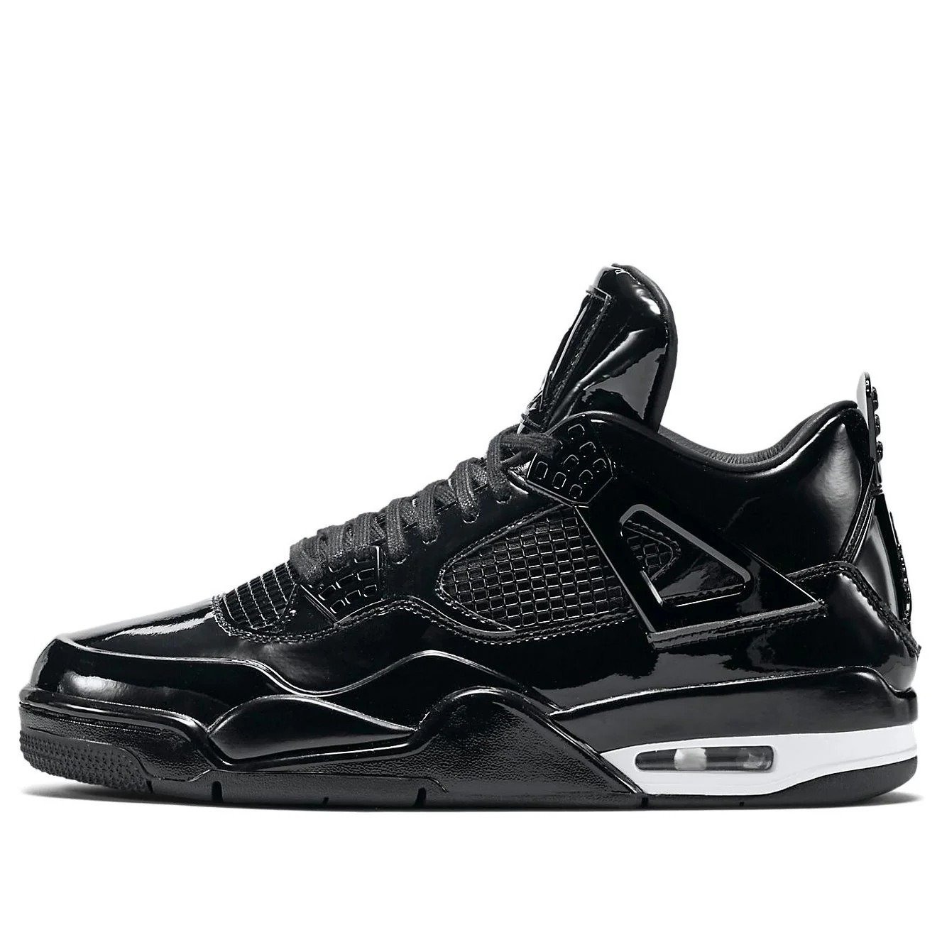 Air Jordan 4 Retro 11Lab4 ‘Black Patent Leather’ 719864-010