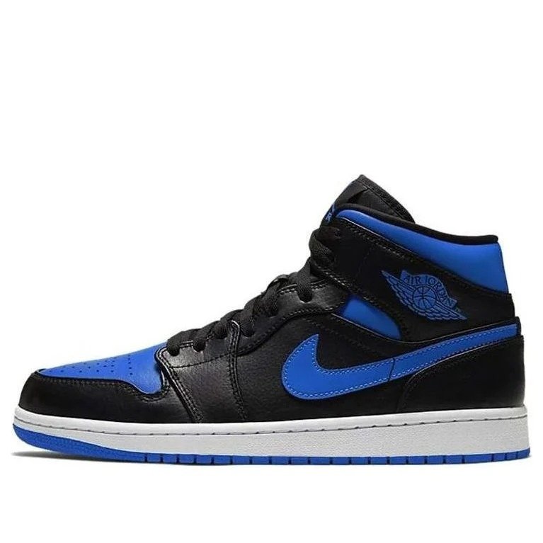 Air Jordan 1 Mid ‘Black Hyper Royal’ 554724-068