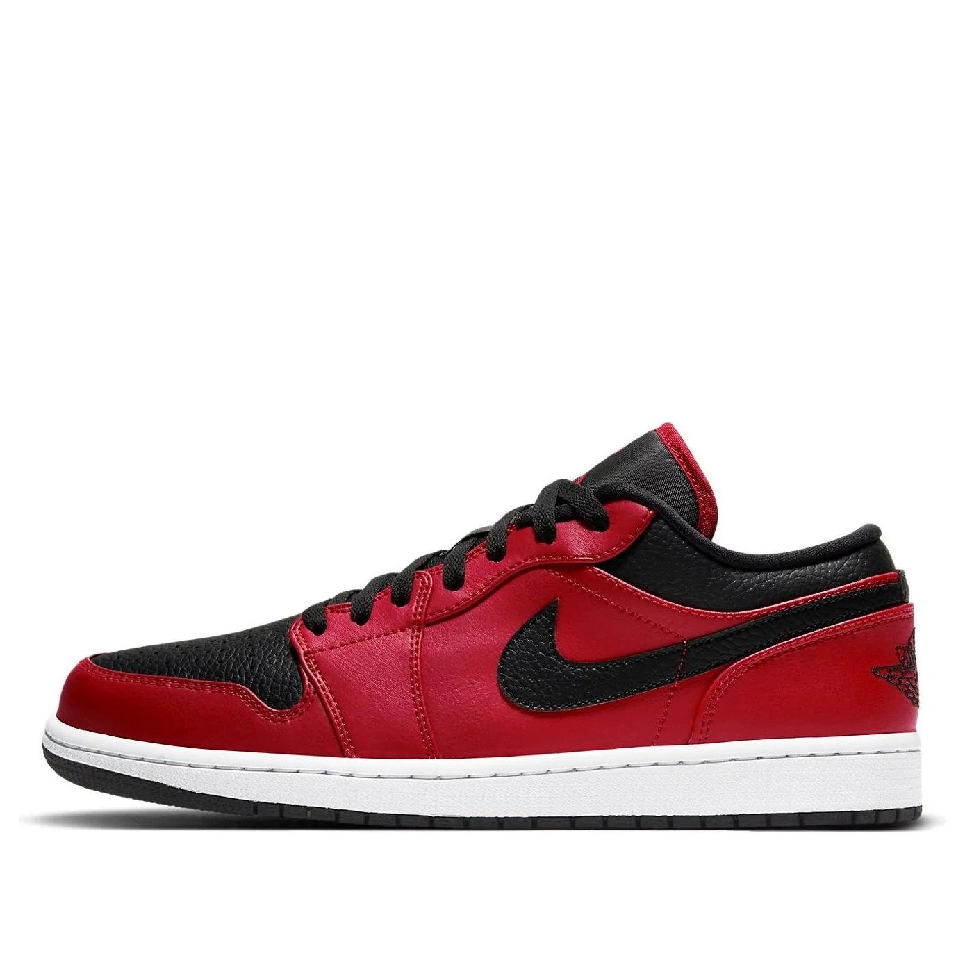Air Jordan 1 Low ‘Reverse Bred Pebbled Swoosh’ 553558-605
