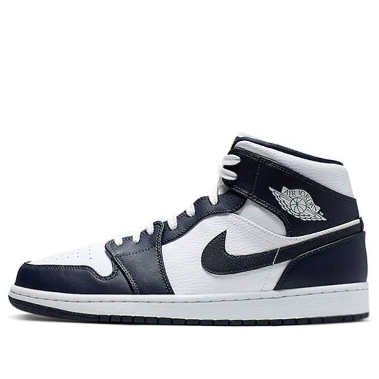 Air Jordan 1 Mid ‘Obsidian White’ 554724-174