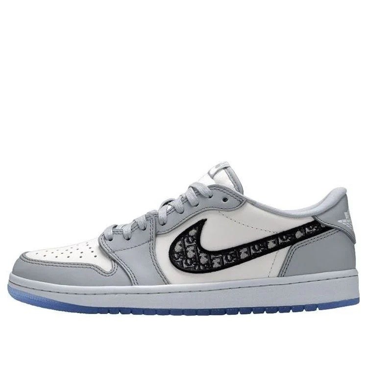 Air Jordan 1 Low x Dior ‘White Grey’ CN8608-002