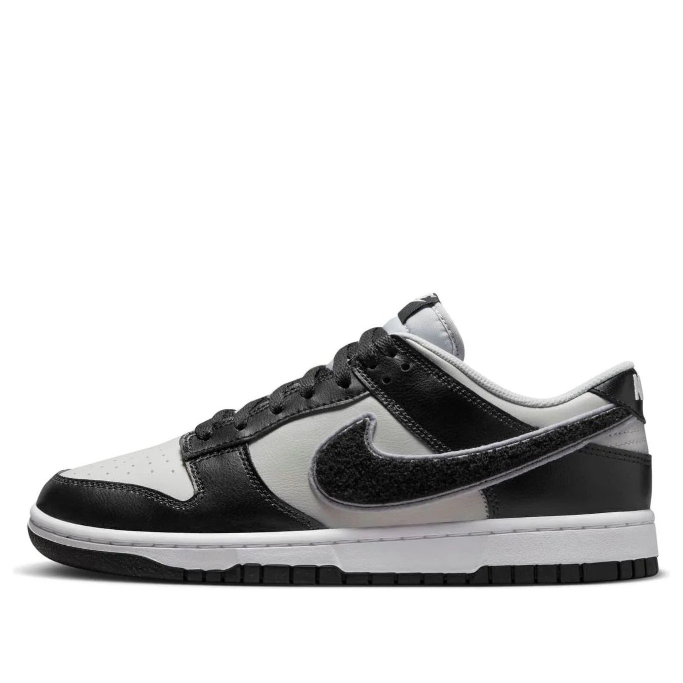 Nike Dunk Low ‘Chenille Swoosh – Black Grey Fog’ DQ7683-001