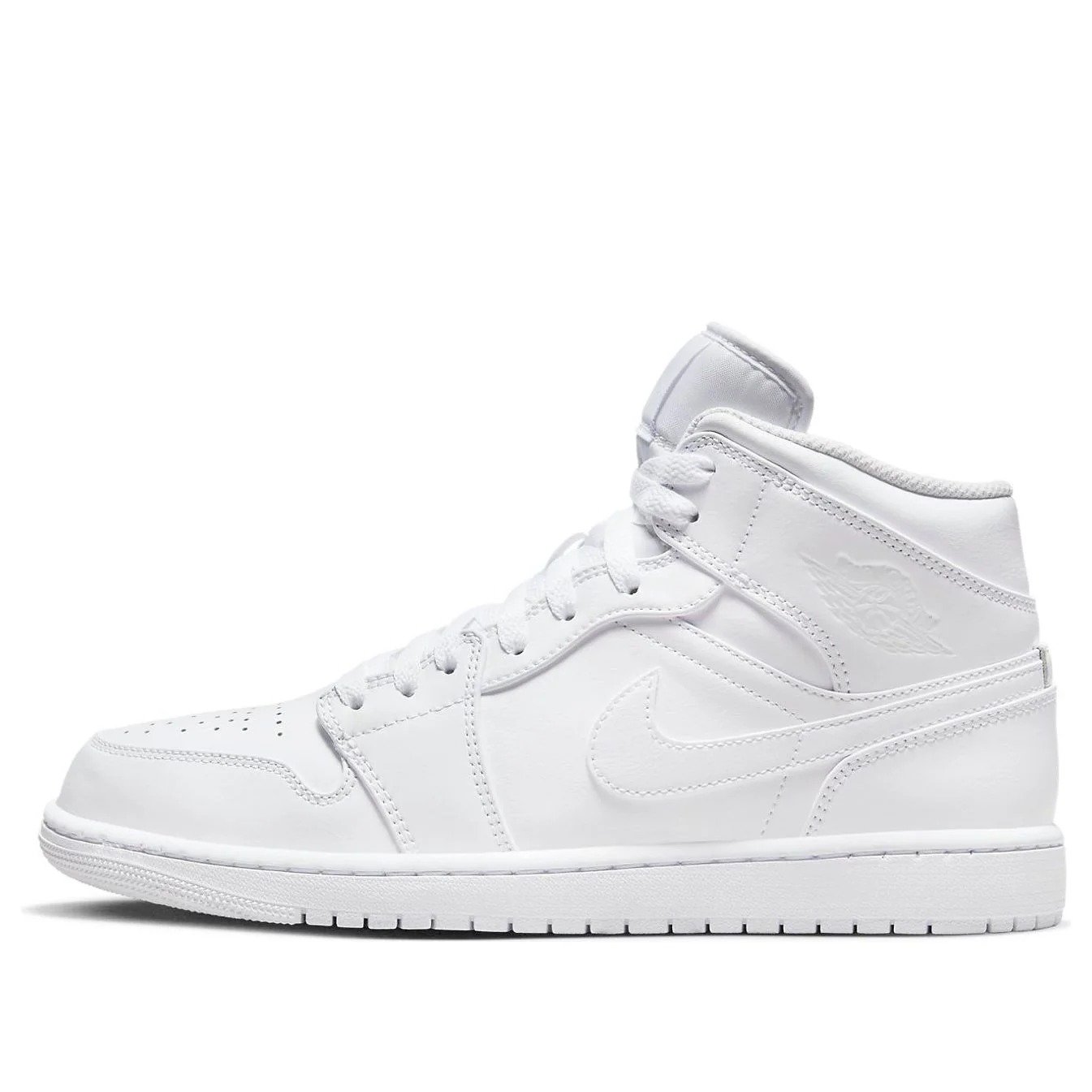 Air Jordan 1 Mid ‘Triple White’ 2022 554724-136