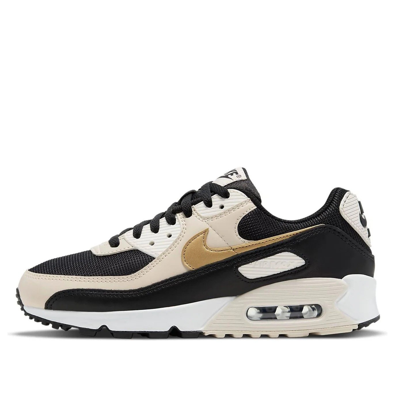 (WMNS) Nike Air Max 90 ‘Black Metallic Gold’ DB9578-001