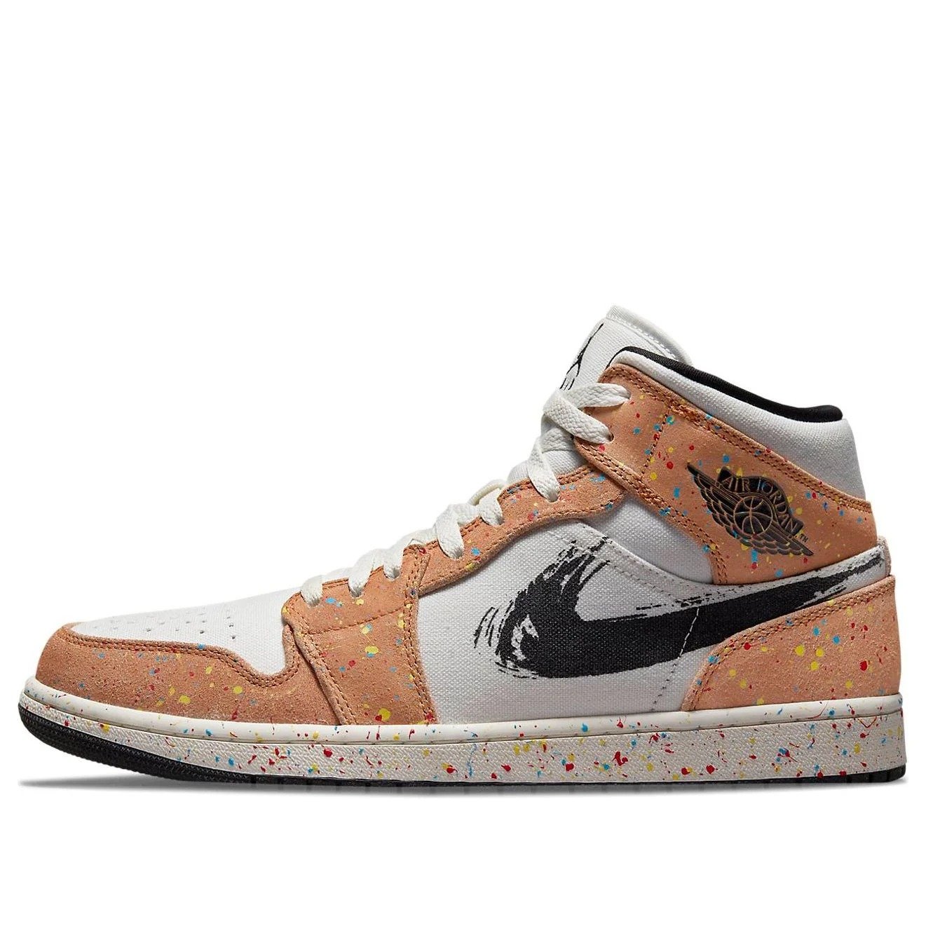 Air Jordan 1 Mid SE ‘Brushstroke Paint Splatter’ DA8005-100