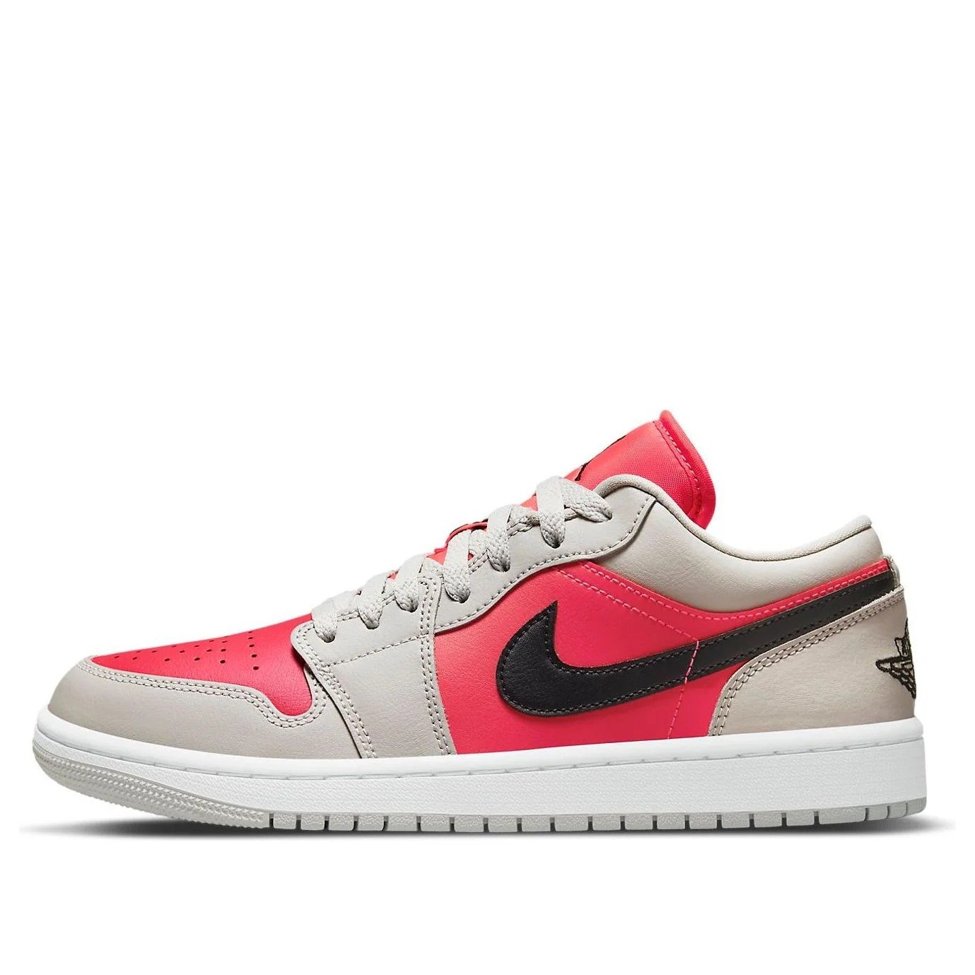 (WMNS) Air Jordan 1 Low ‘Light Iron Ore Siren Red’ DC0774-060