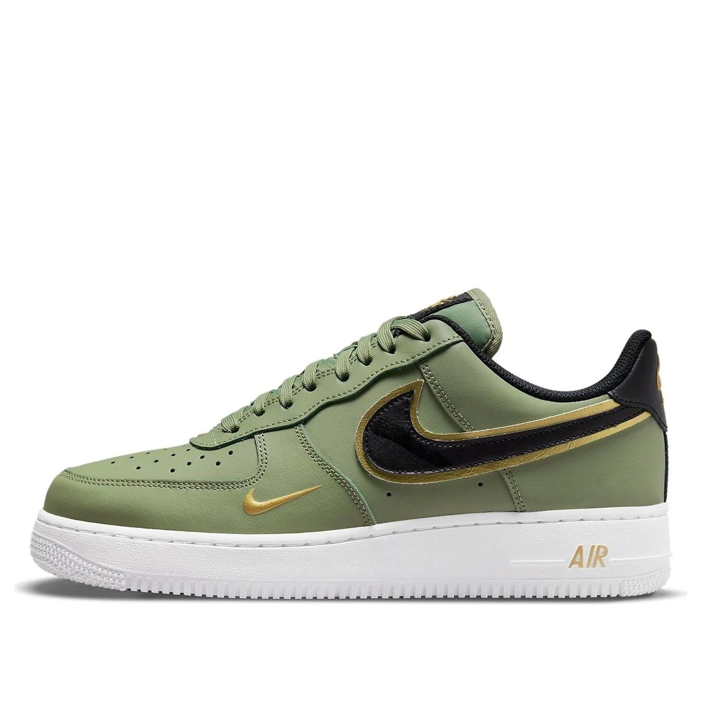 Nike Air Force 1 ’07 LV8 ‘Metallic Swoosh Pack – Oil Green’ DA8481-300