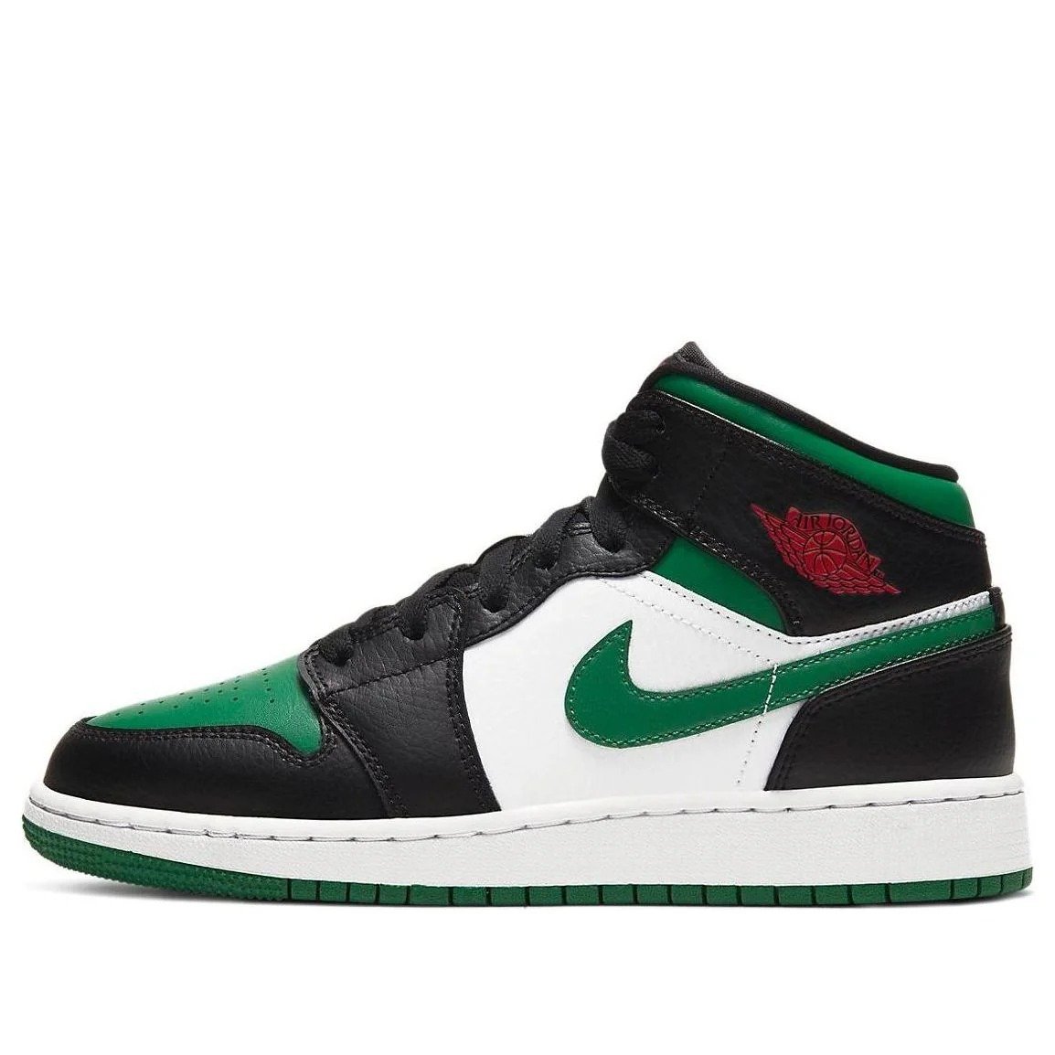 (GS) Air Jordan 1 Mid ‘Black Pine Green’ 554725-067