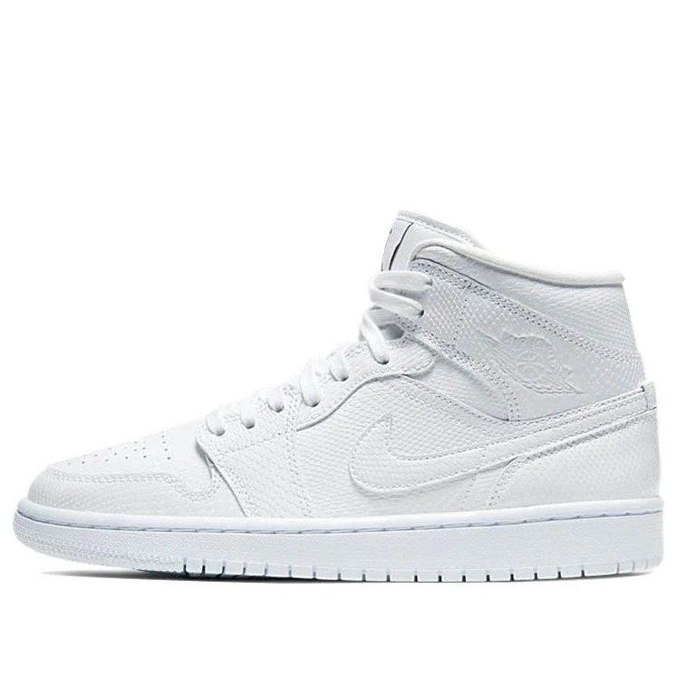 (WMNS) Air Jordan 1 Mid ‘White Snakeskin’ BQ6472-110